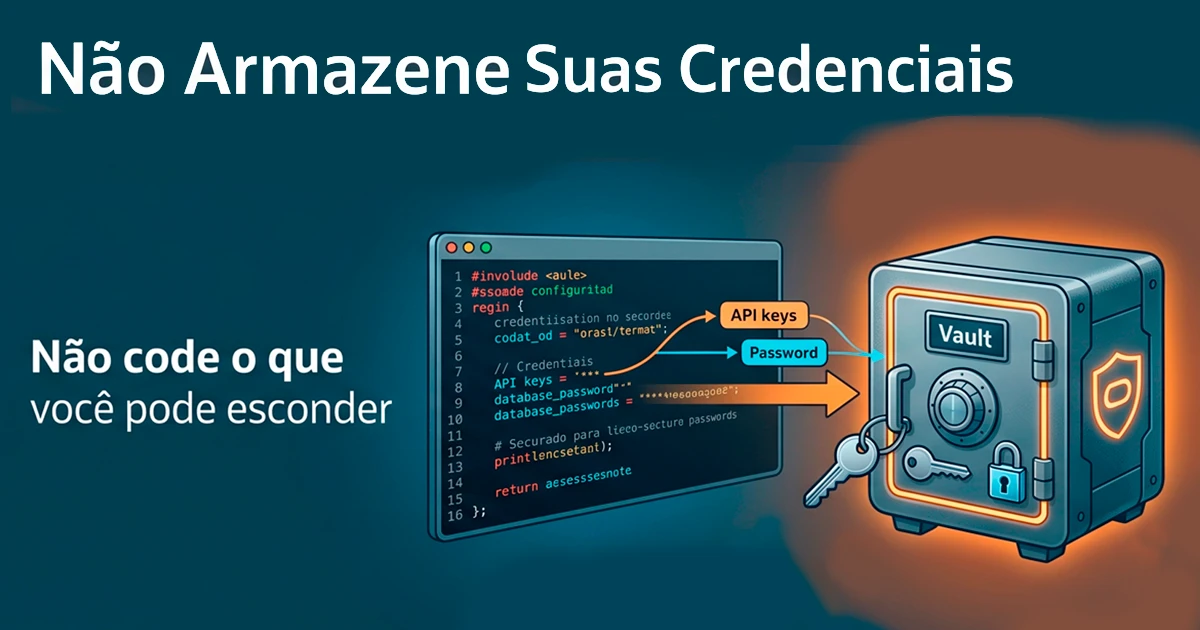 Não Armazene Suas Credenciais: Não code o que você pode esconder